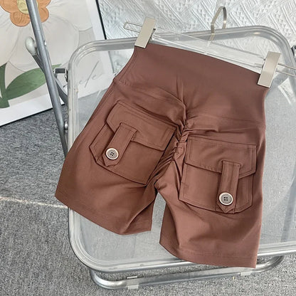 Women Yoga Shorts High Waist Workout Shorts