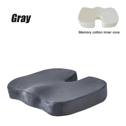 Ergonomic Travel Seat Pillow – U-Shape Memory Foam Cushion