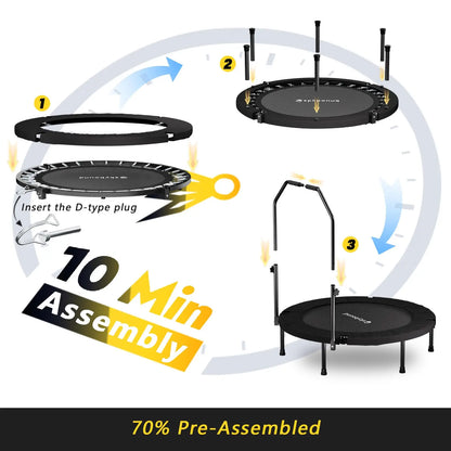 Rebounder Trampoline for Adults, foldable
