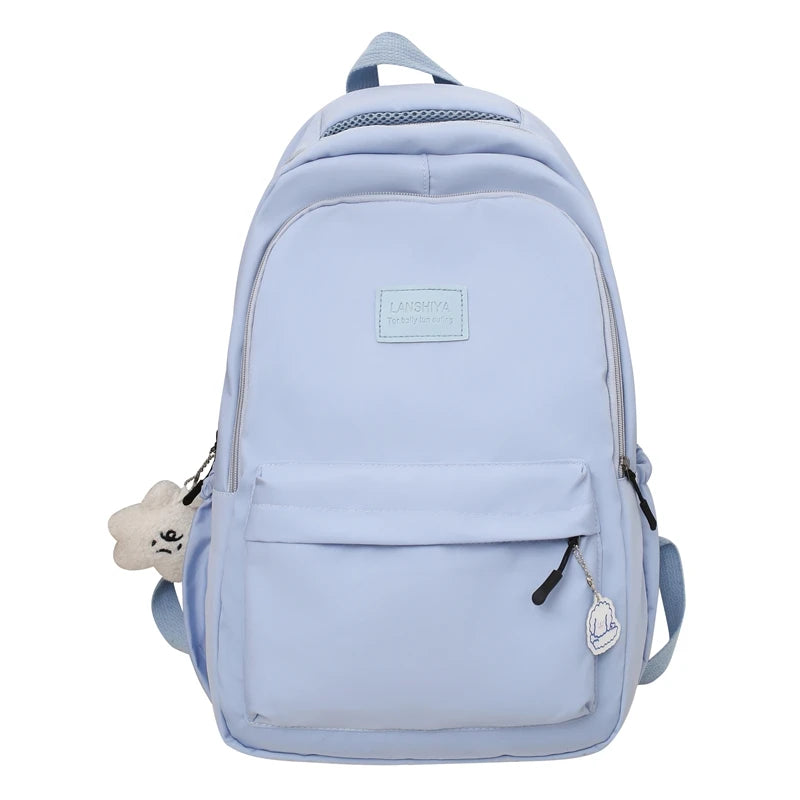 Large Capacity Solid Color Backpack