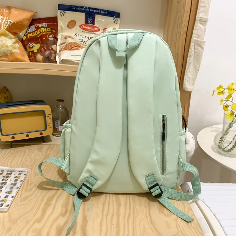 Large Capacity Solid Color Backpack