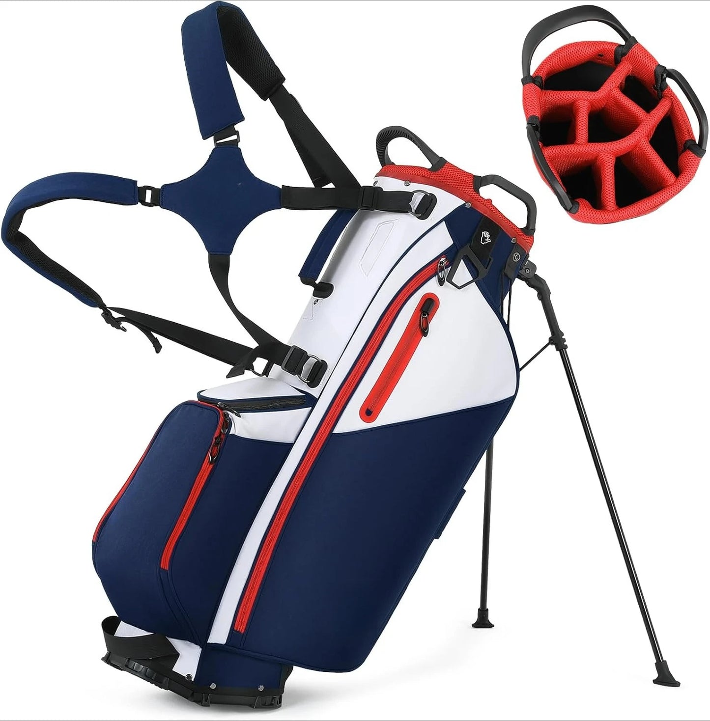 Golf Stand Bag, Lightweight with 7 Way Full-Length Dividers