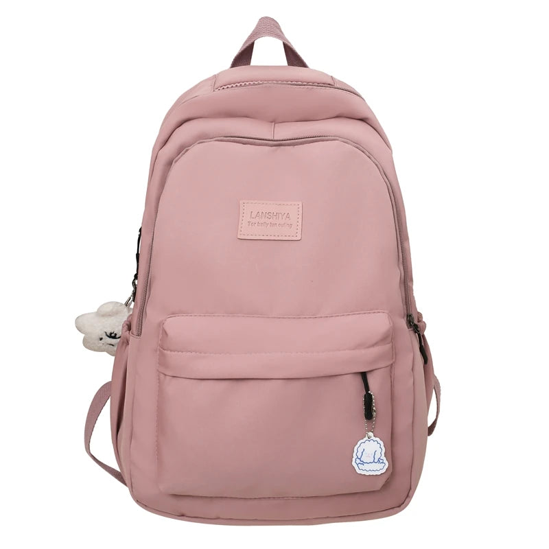 Large Capacity Solid Color Backpack