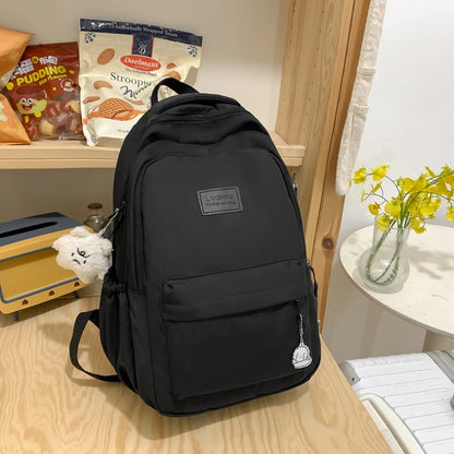 Large Capacity Solid Color Backpack
