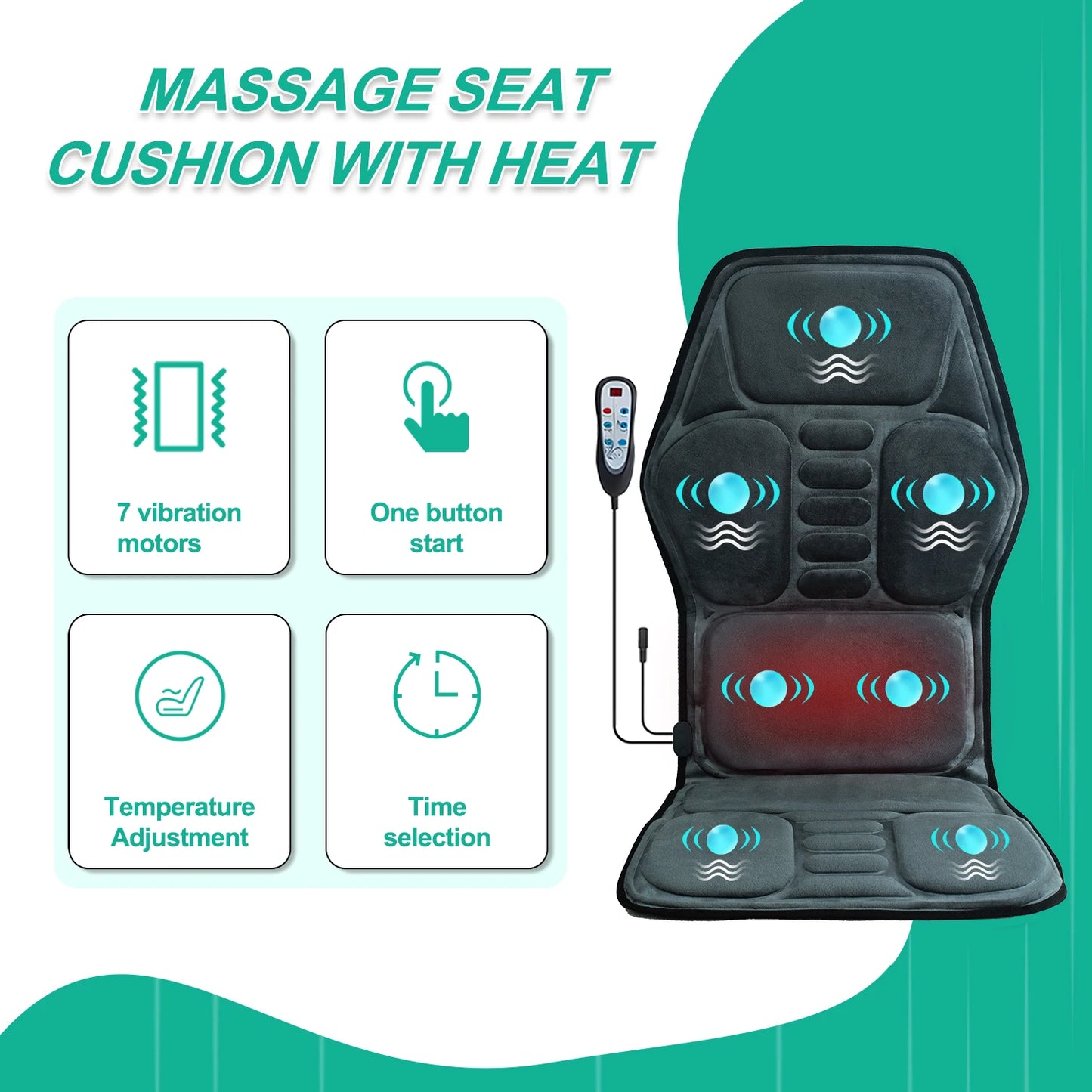 Massage Seat Cushion With Heating, Full Body massage