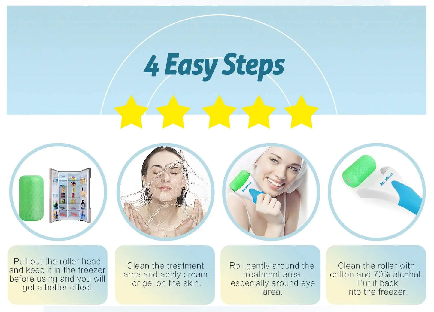 Ice Roller for Face and Eyes to Reduce Puffiness