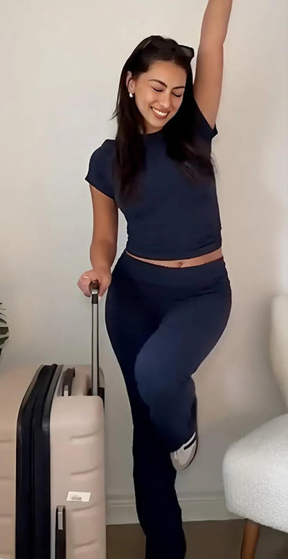 Women's two-piece sports leisure yoga set