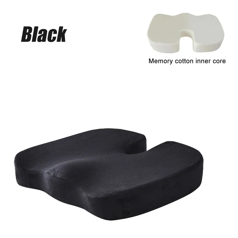 Ergonomic Travel Seat Pillow – U-Shape Memory Foam Cushion