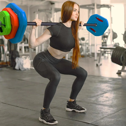 Adjustable Barbell Disk Free Weights Strength Training