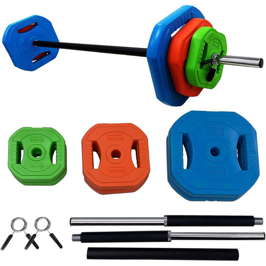 Adjustable Barbell Disk Free Weights Strength Training
