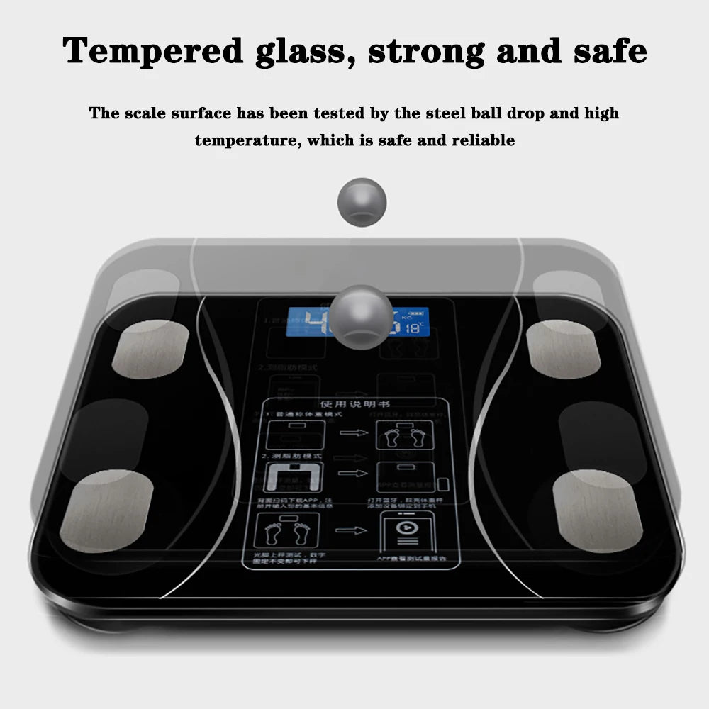 Body Fat Scale Smart Wireless Composition Analyzer