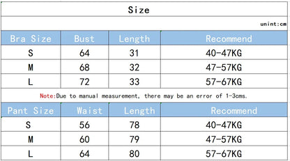 2PCS Women's Fitness Tank Top Bra & Leggings