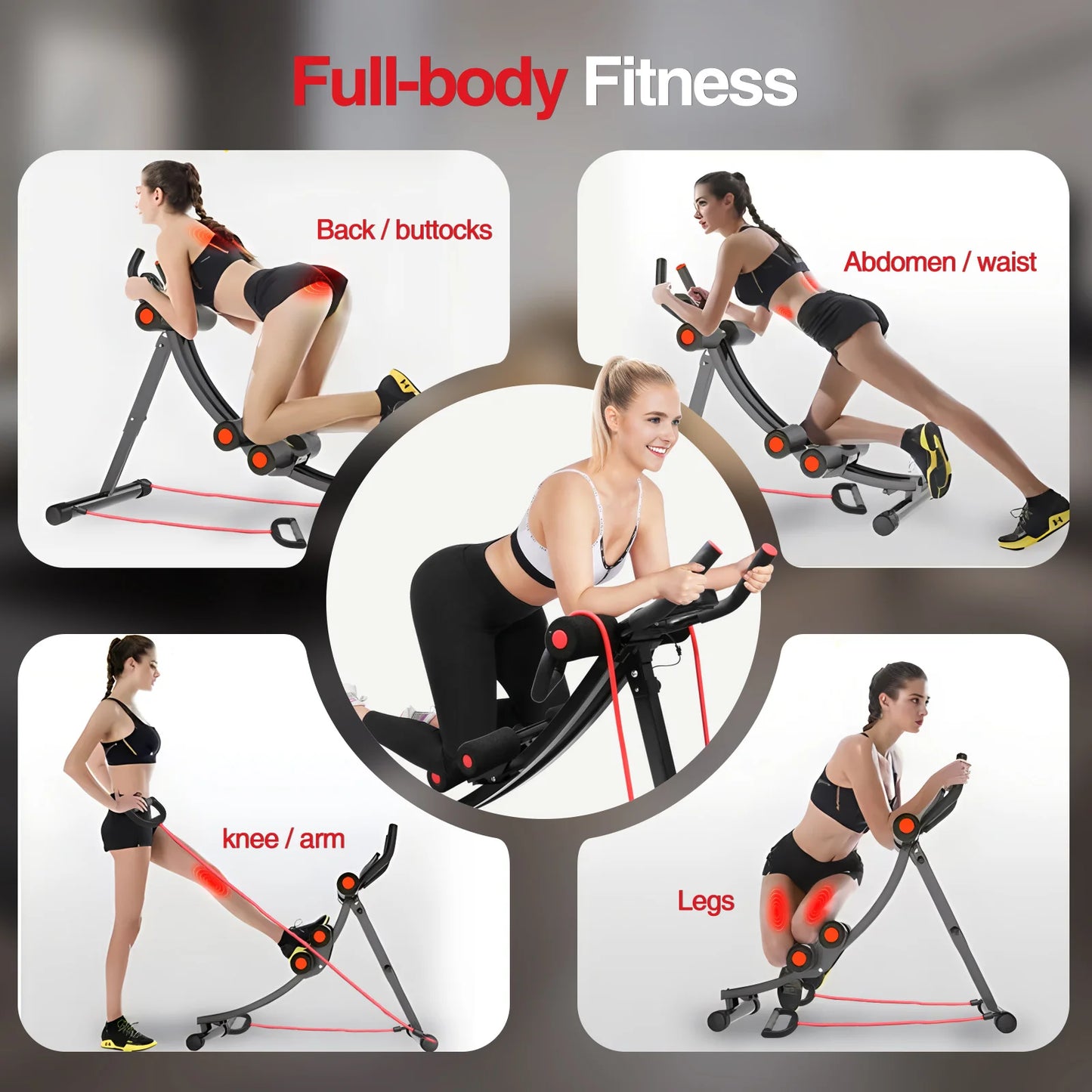 Foldable Ab Machine Workout Equipment for Home Gym
