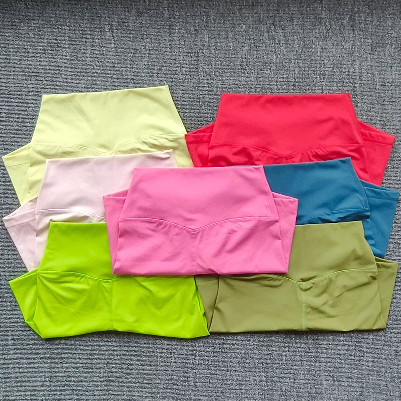 Women High Waist Yoga Shorts, Butt Lift for gym or running