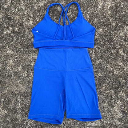 Women Gym Yoga Short and sports bra