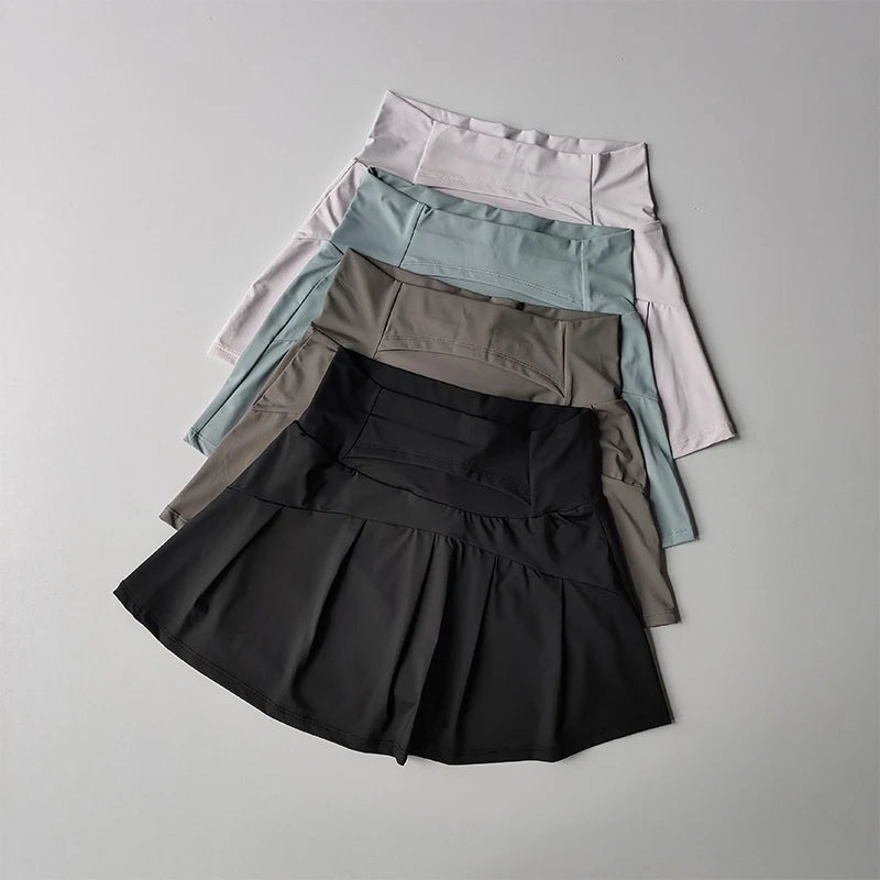 Women's High Waist Sports Short Skirt