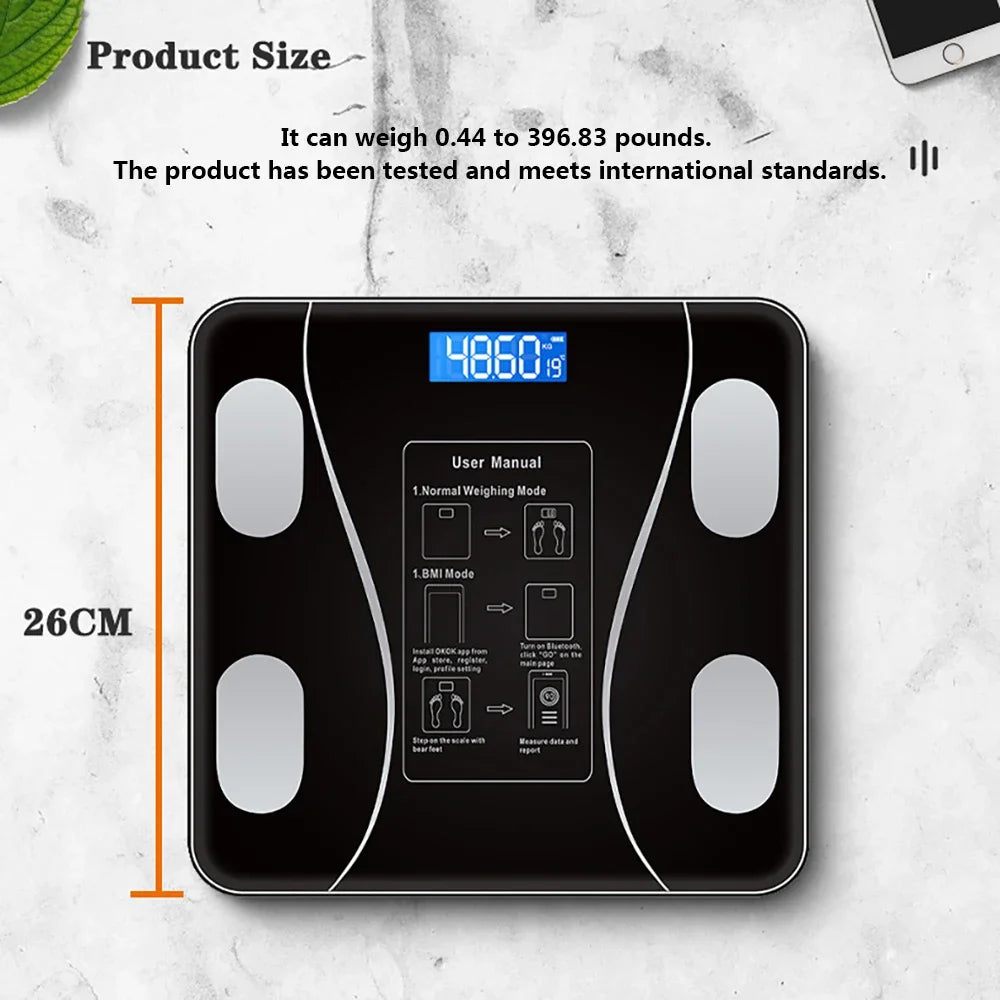 Body Fat Scale Smart Wireless Composition Analyzer