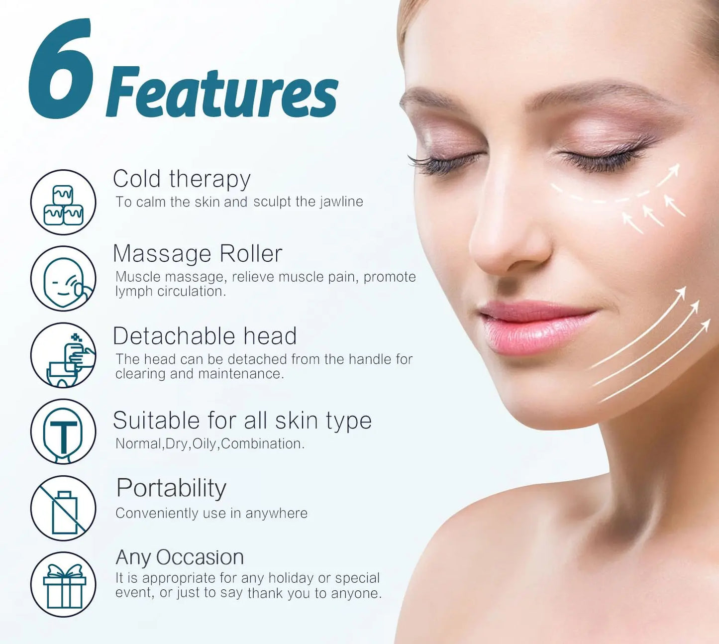 Ice Roller for Face and Eyes to Reduce Puffiness
