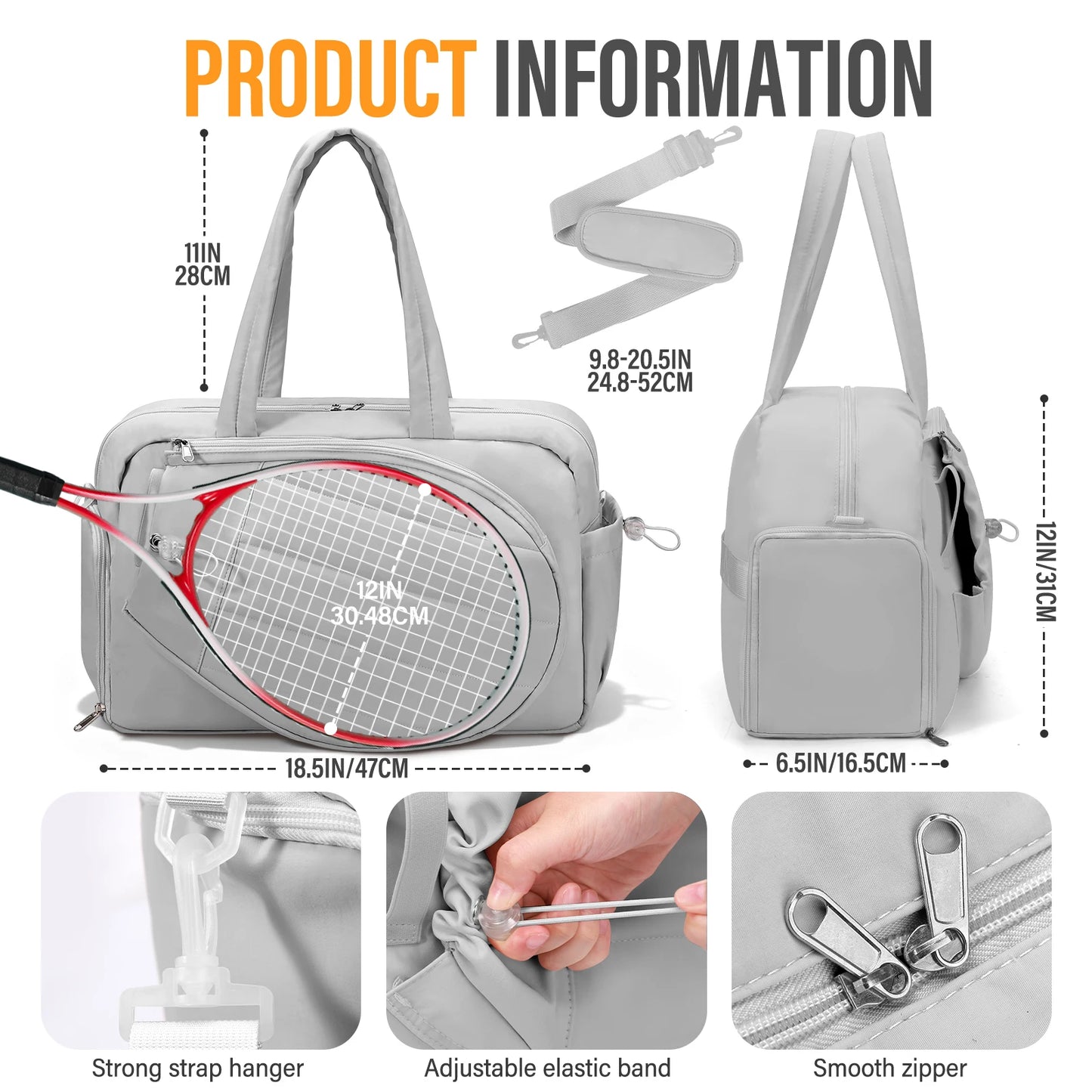 Tennis Gym Bag for Women