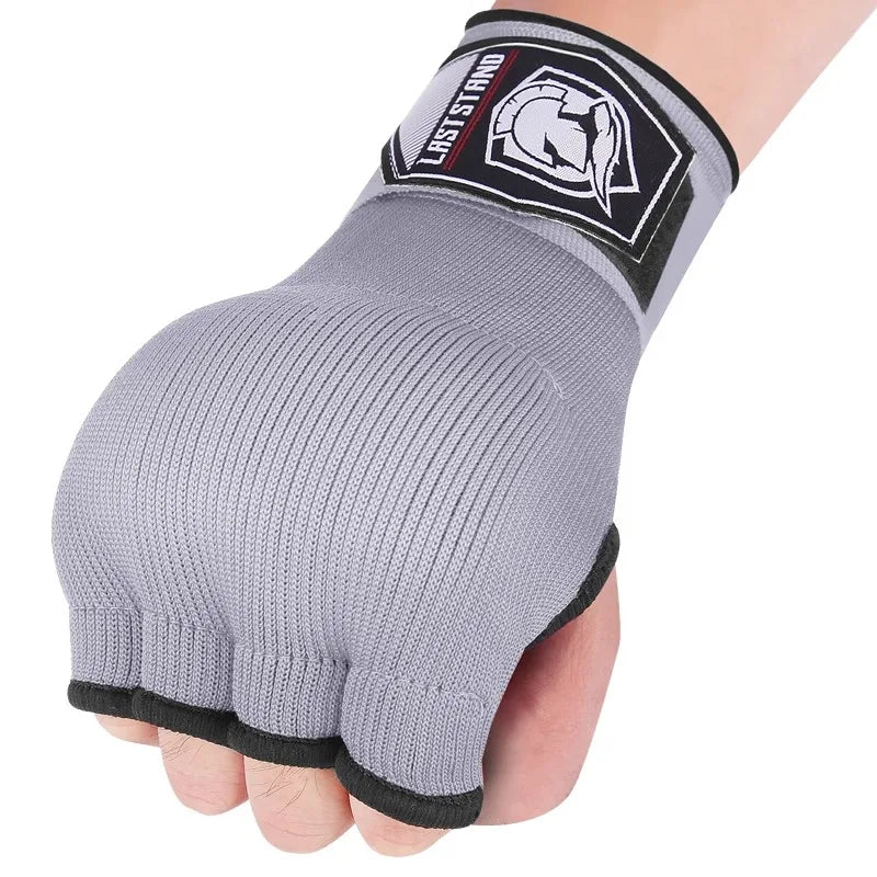 Boxing Hand Wrap Gloves Adjustable Half Finger
