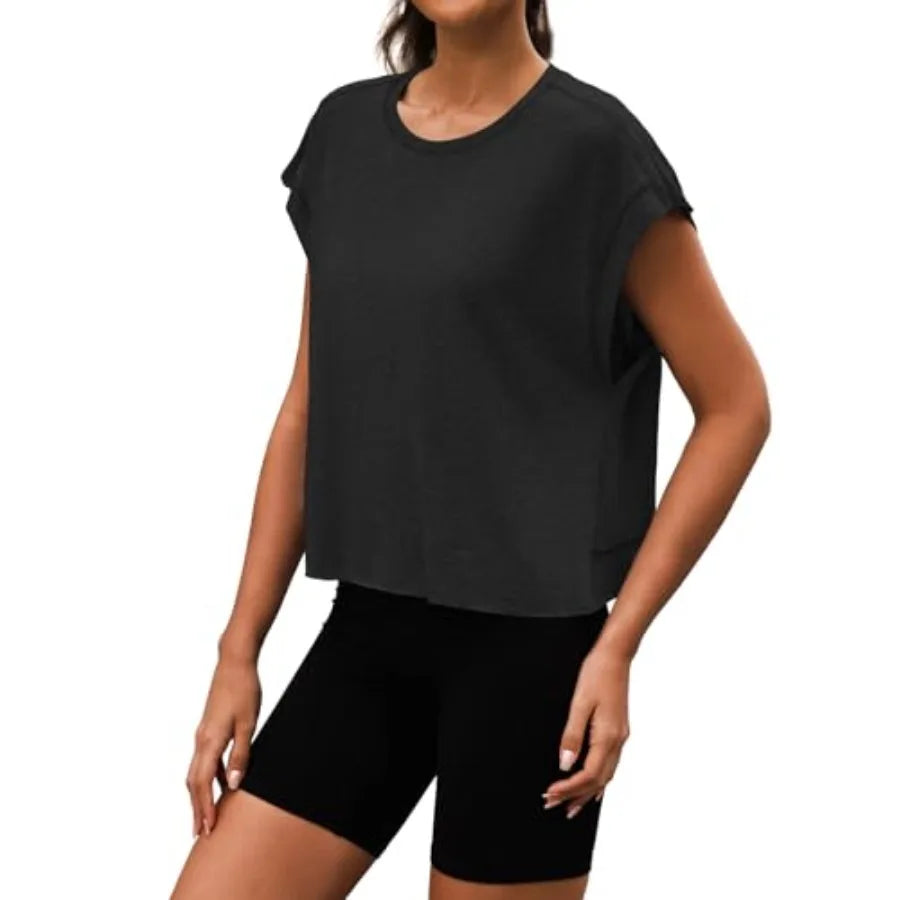 Women Open Back Workout Shirts