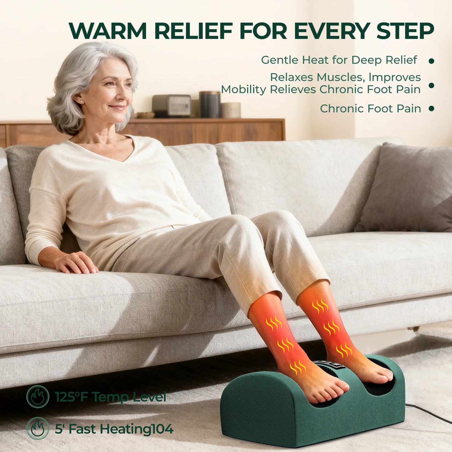 Full Body Massage Mat with Heat, Detachable Massager