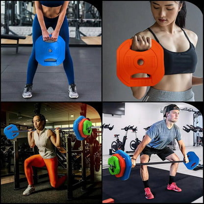 Adjustable Barbell Disk Free Weights Strength Training