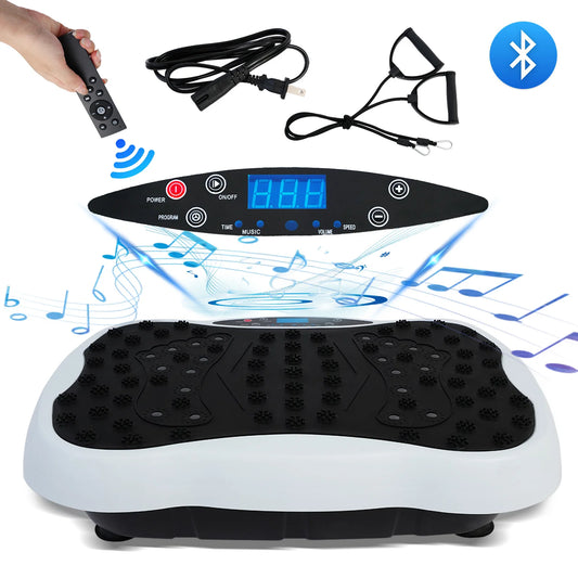 Vibration Plate Exercise Machine  with Resistance Bands/remote