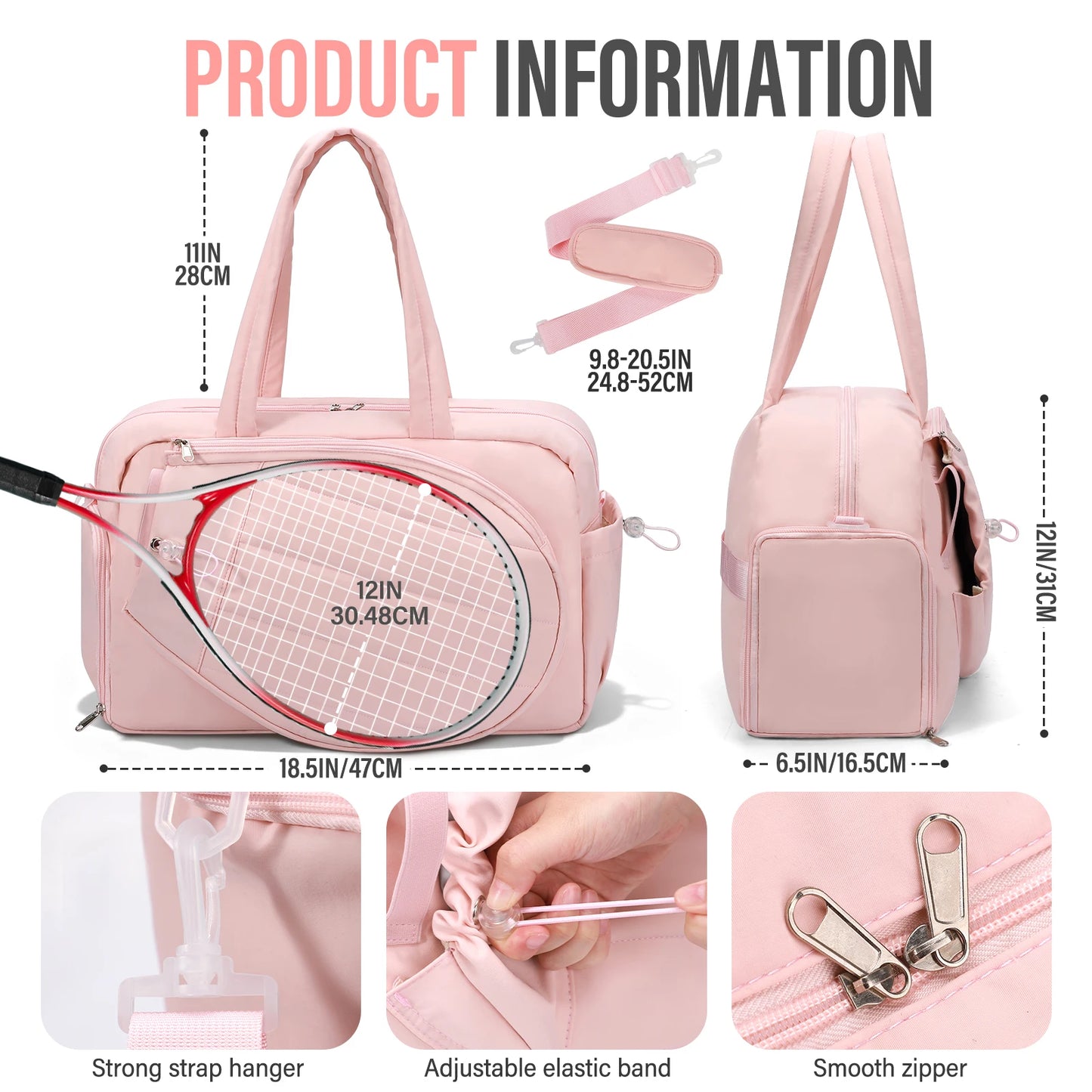 Tennis Gym Bag for Women