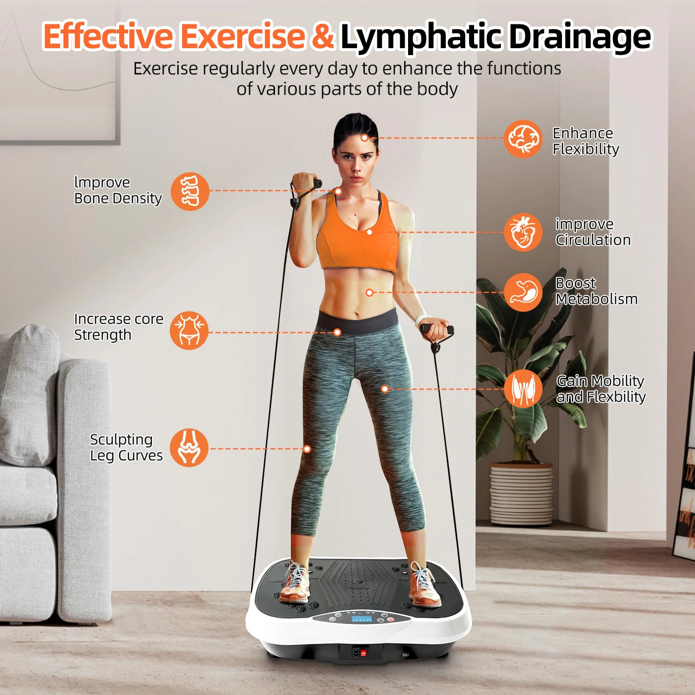 Vibration Plate Machine Portable Fat-Burning