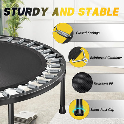 Rebounder Trampoline for Adults, foldable