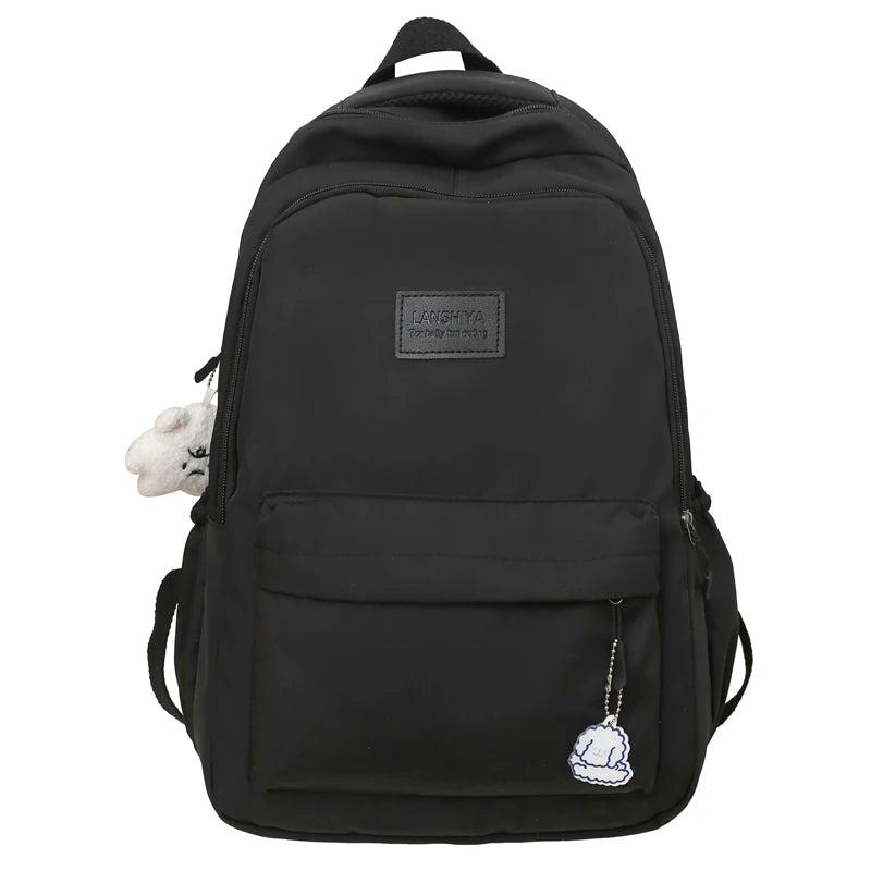 Large Capacity Solid Color Backpack
