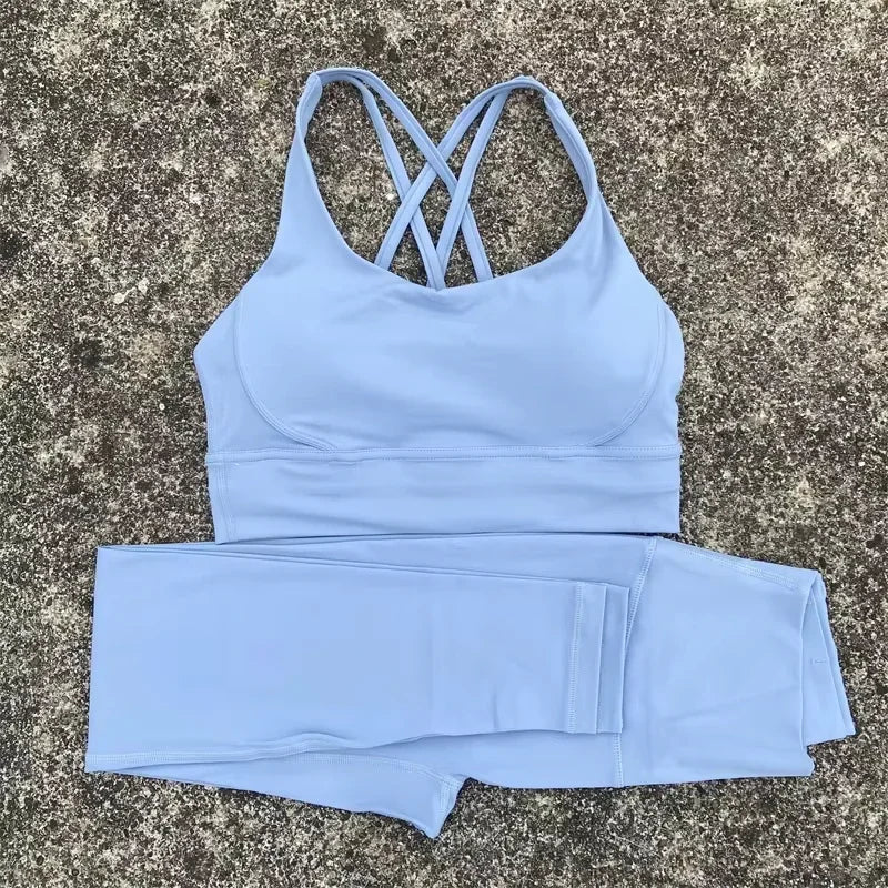 High Waist Yoga Legging set-2 pc