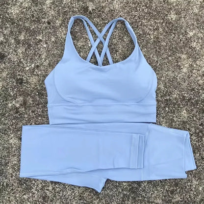 High Waist Yoga Legging set-2 pc